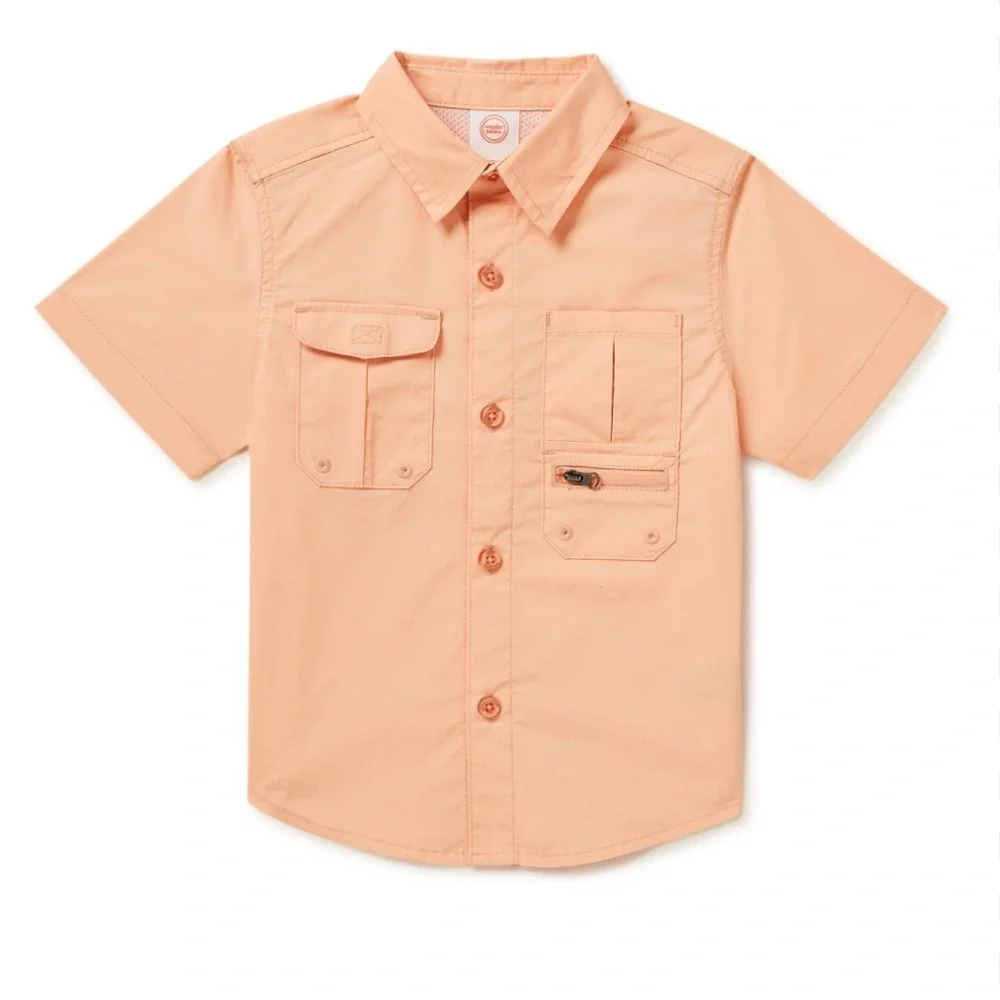 Wonder Nation Toddler boy peach adventure short sleeve‎ 2t